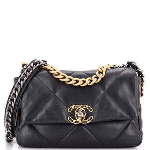 Chanel Medium 19 Flap Bag Quilted Leather